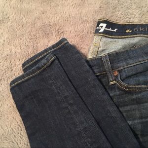 7 for all mankind the skinny jeans